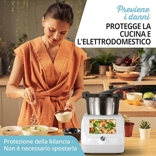 Lainfeld Trasformatore Di Vapore Per Monsieur Cuisine Connect E Smart | Scarico Vapore Per Pensili Protezione | Accessori Di Deviazione Del Vapore Per Mcc E Mcs - 6