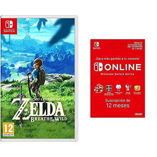 Zelda Breath of the Wild y Switch Online 12 Meses con descarga digital