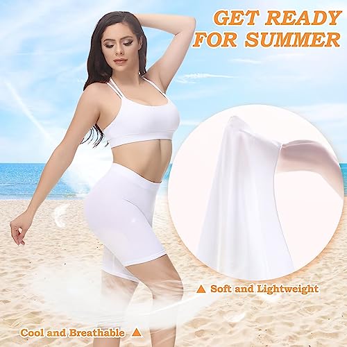 Yeblues 3 Pack Women Seamless Slip Shorts For Under Dress Smooth Seamless For Yoga/Bike/Workout (Black+Nude+White, X-Large) #TOP6