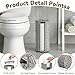 GRANNY SAYS Toilet Paper Storage with Lid, Toilet Paper Holder Stand with Storage, Woven Basket for 3 Mega Rolls, Decorative Tissue Holder for Bathroom, Gray