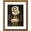 Gold Ornate Wood Frame with Double Matting