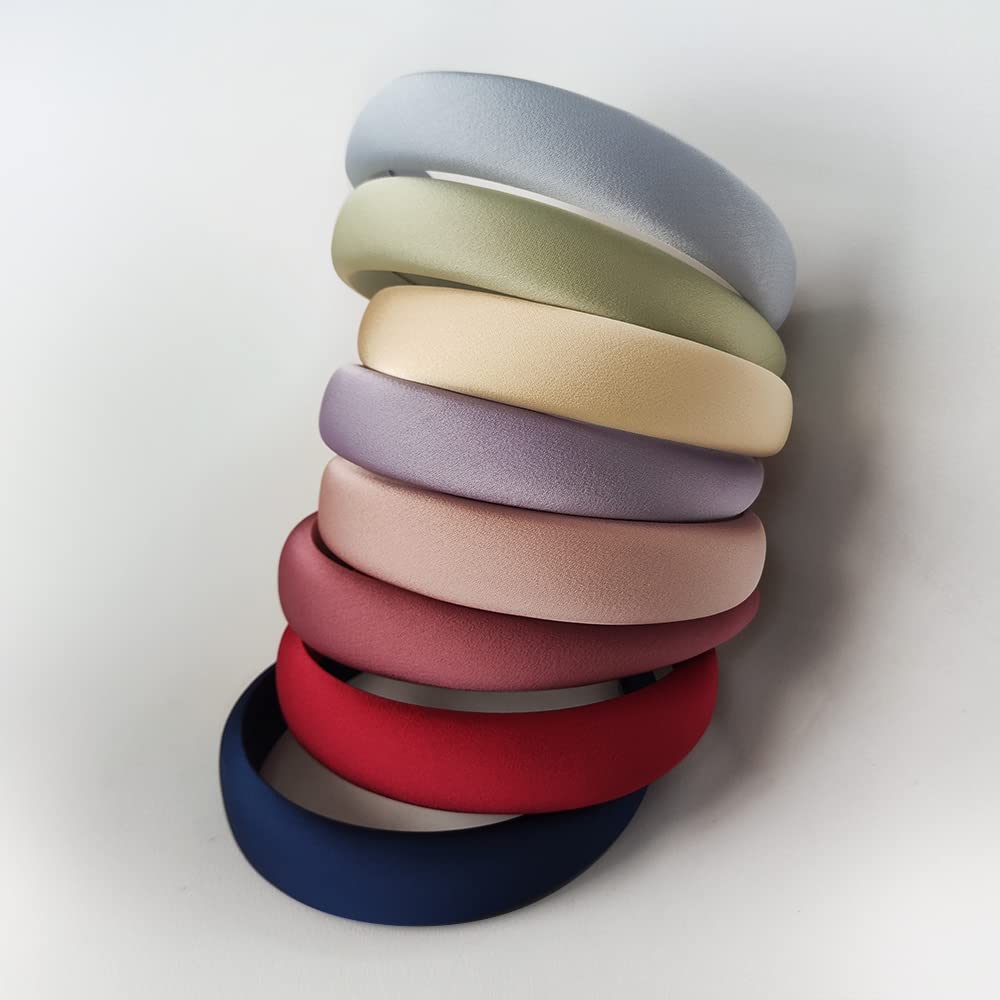 Amazon.com : 8 Pcs Satin Headbands for Women,Fashion Pearly  display picture 1