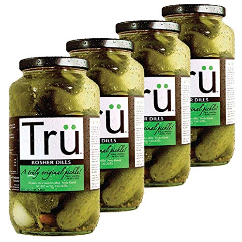 all natural pickles - Original Kosher Dills By Tru Pickles. 24 OZ Gourmet, Made with the Perfect Balance of All Natural Ingredients. (4 Pack)