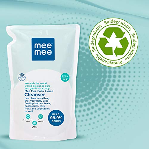 Mee-Mee-Anti-Bacterial-Baby-Liquid-Cleanser-Kills-999-Germs-Feeding-Bottle-Cleaner-Liquid-Bowls-Toys-Food-Accessories-12L-Refill-Pack