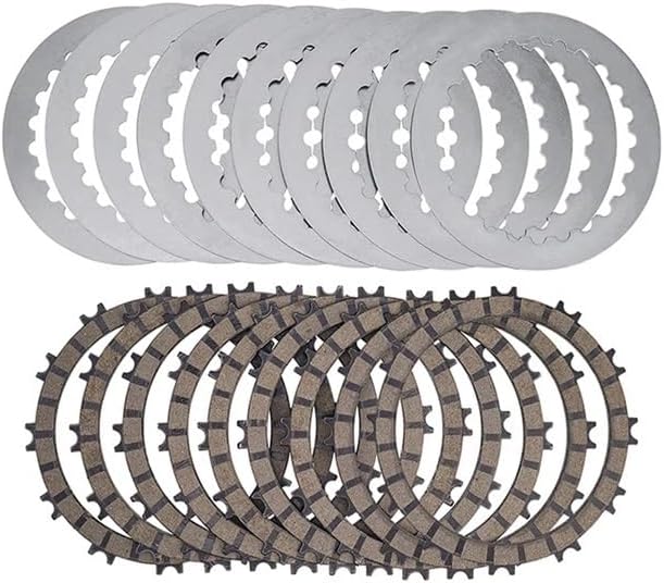 Motorcycle Paper Based Steel Clutch Friction Plates Disc for 610 C 2004 59032010100 59032011100 79532011000(1 Kit)