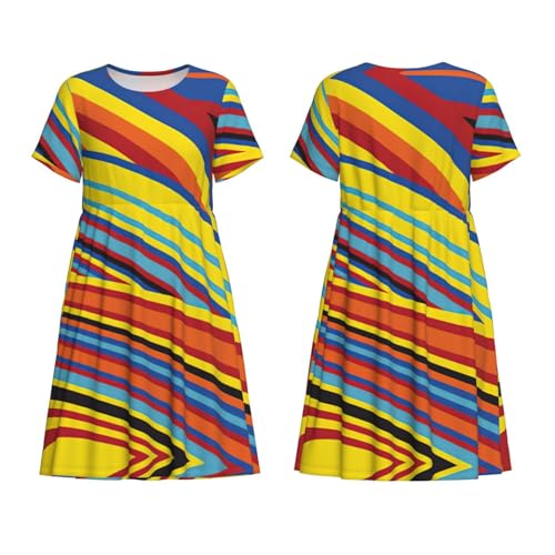 Robe d'été décontractée avec poches pour dissimuler les rondeurs - 4