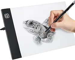 Prancheta de Desenho com Luz LED A4 USB – Mesa de Luz com 3 Níveis de Iluminação, Ideal para Desenho Técnico, Esboços, Desenhistas e Crianças Profissional Mesa Led A4 Desenho Transposição Premium