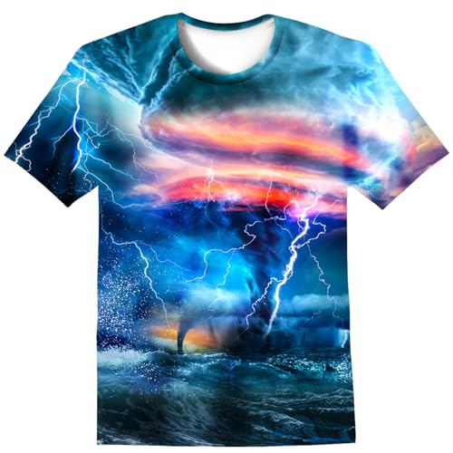 Image of LAIDIPAS Boys Girls 3D Graphic T-Shirt Short Sleeve Tops Tees 6-16 Years