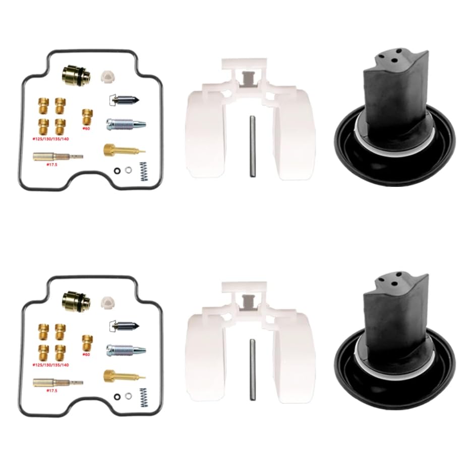 GS-F 500 GS500F HK/HL 2004-2011 Kit di riparazione carburatore, kit di ricostruzione, galleggiante e diaframma (kit di ricostruzione, galleggiante, diaframma)