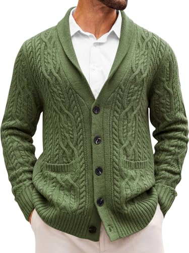 Runcati Army Green Cardigan