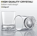 OPAYLY Whiskey Glasses Old Fashioned Glasses Set of 4 12oz Rocks Glasses Gift for Men Women Drinking Bourbon Scotch Cocktails Rum Cognac Vodka at Bar Home