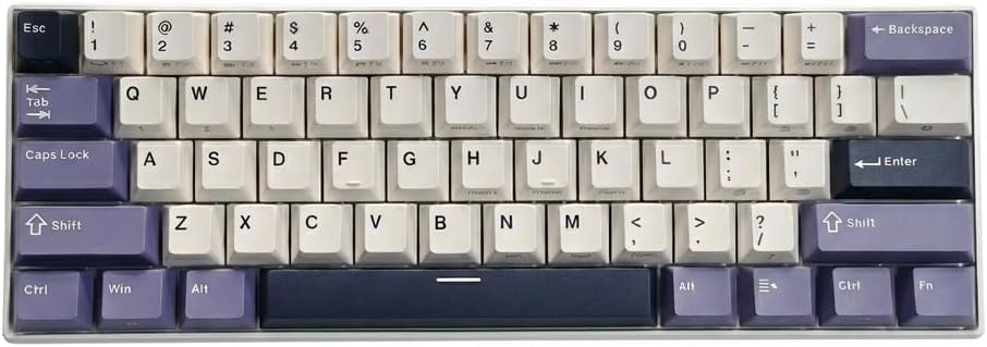 RK ROYAL KLUDGE Mechanical Keyboard RK61, Blue Light, 2.4Ghz/BT/Wired, Tactile Switch, Lavender Purple