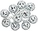 Talking Tables-DISCO Glitterati Disco Ball LED Party Table Lights, Silver