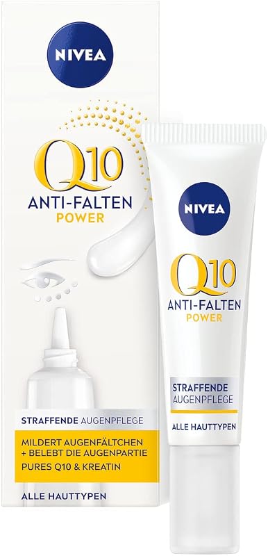 NIVEA Q10 Power Creme para a Região dos Olhos com Coenzima Q10 e Creatina, 15 mL