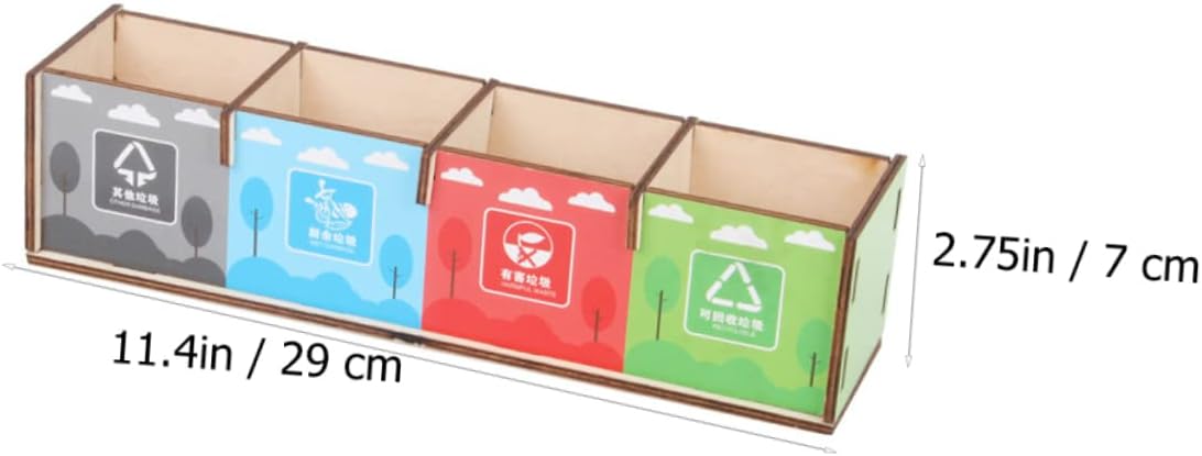 DECHOUS Educational Boys and Girls Garbage Sorting Toys of Desktop Toys Cognitive Development Interactive Plaything Trash Can Game for Early Learning