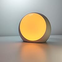 Vista 9 de Reloj despertador de amanecer para niños, durmientes pesados, dormitorio con simulación de amanecer, puesta de sol, ayuda para dormir, alarma dual