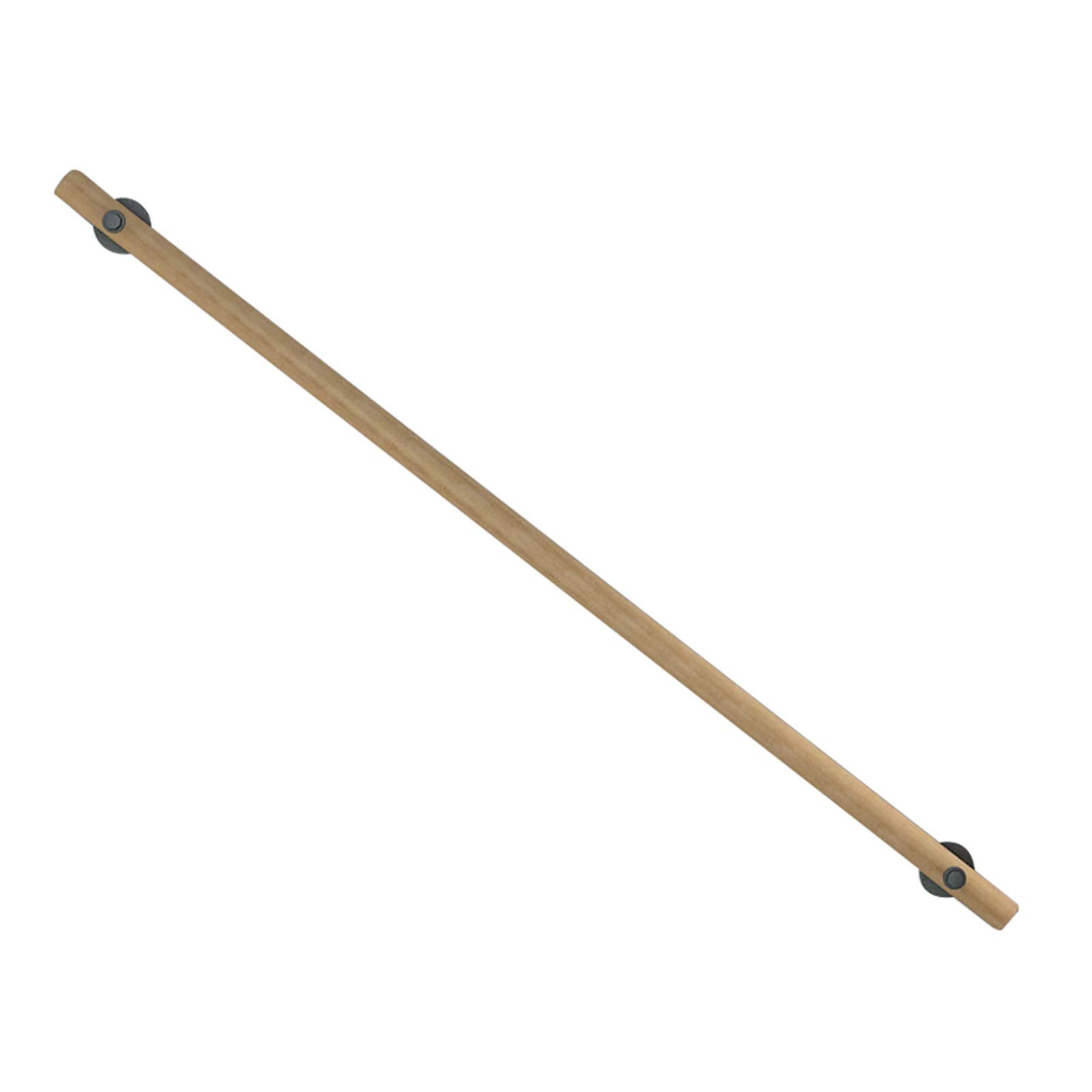 Main courante d'escalier en bois massif LUNEZY barre d'appui design cylindrique