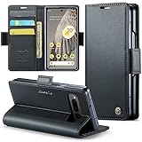 HAII Flip Case for Google Pixel Fold 2023, Flip Fold Leather Wallet Case with Credit Card Slot and Kickstand Magnetic Closure Protective Cover (Black)