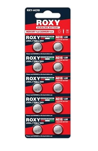 Roxy RXY-AG10 1.5 Volt LR54/1130/189/389 Alkalin Düğme Pil (10'LU Paket) (5264)