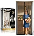 Homebay® Magnetic Fly Screen for Doors, Heavy Duty Hands-Free Automatic Closure, No-Drill Easy Installation, Child & Cat Friendly Fly Door Net Curtains for Insects & Bugs (80 x 200cm)