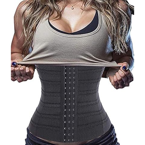 Bafully Womens Waist Trainer Girdle Corset Hourglass Body Shaper Underwear for Weight Loss Tummy Control (M, Black) Cover