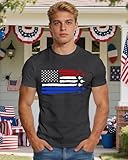 TIEEI American Flag Shirts for Men USA Air Force T-Shirt Patriotic 4th of July Tee Memorial Day Gift Tops