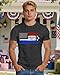 TIEEI American Flag Shirts for Men USA Air Force T-Shirt Patriotic 4th of July Tee Memorial Day Gift Tops