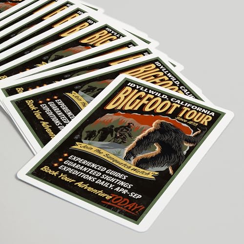 Baraja de 52 cartas tamaño póker Bigfoot Tours miniatura 5