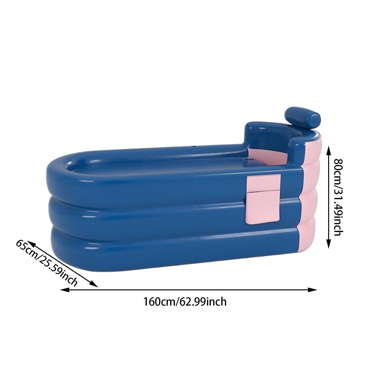 Vasca Da Bagno Gonfiabile Per Adulti Vasca Da Bagno Gonfiabile Portatile | Pieghevole Per Adulti Bambini Famiglia Interno Esterno Giardino Cortile Campeggio Viaggio Camper Spiaggia Piscina Spa Pic