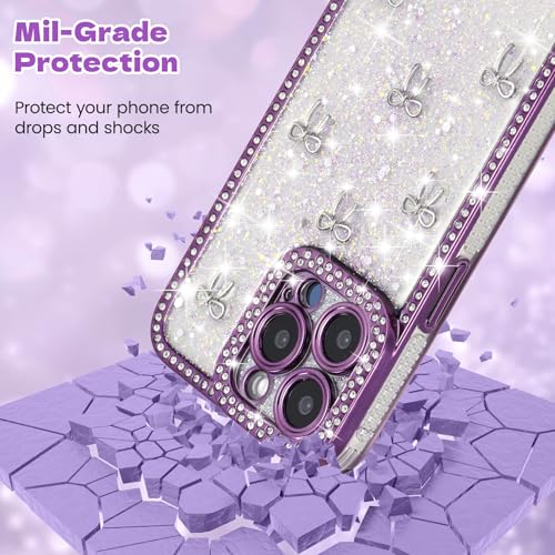 Coque iPhone 17 nœud en ruban argenté 3D cadeau esthétique - 5
