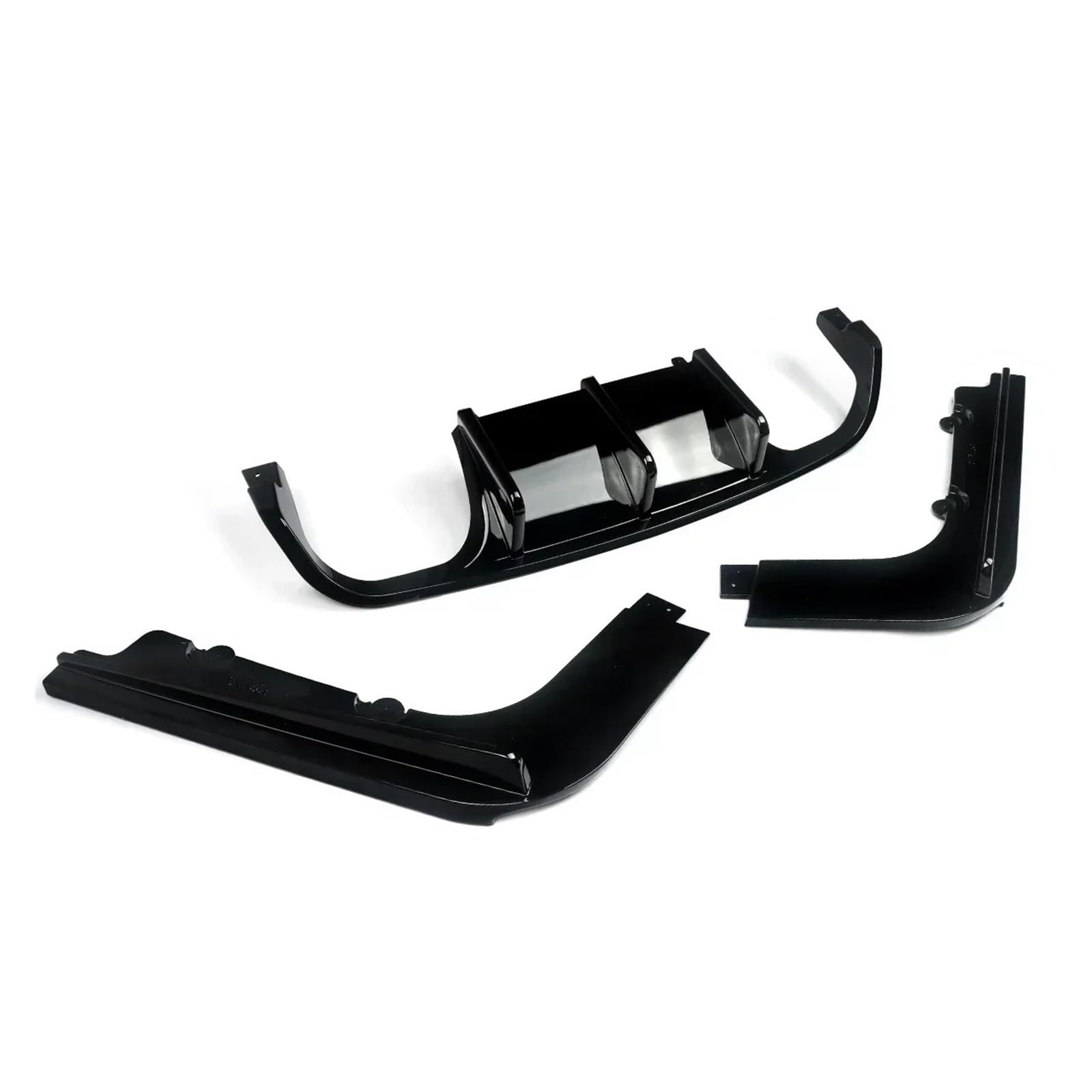 Difusor parachoques trasero para E92 Coupe y E93 Convertible estilo M3 negro mate 6