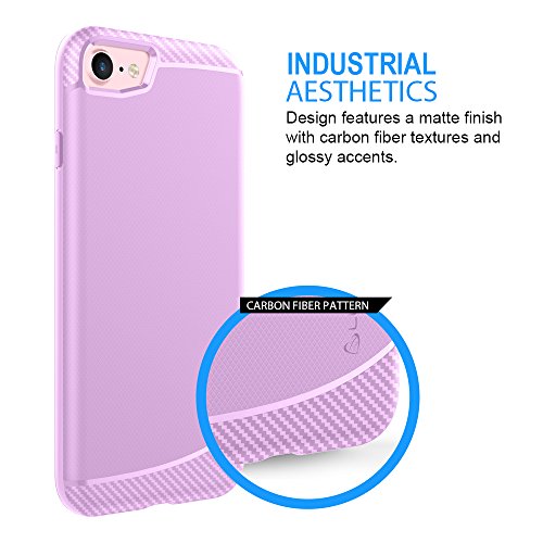 Luvvitt [Sleek Armor Slim Shock Absorbing Flexible Back Cover Tpu Rubber Case For Apple Iphone 7 / Iphone 8 / Iphone Se - Pink #TOP3