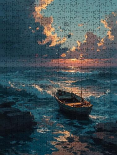 Rompecabezas adultos puzzle de playa de barcos 2000 piezas para tardes en familia