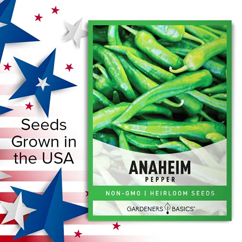 Gardeners Basics, Anaheim Pepper Seeds for Planting Heirloom Non-GMO Anaheim Peppers Plant Seeds for Home Garden Vegetables Makes a Great Gift for Gardening - Thumbnail 4