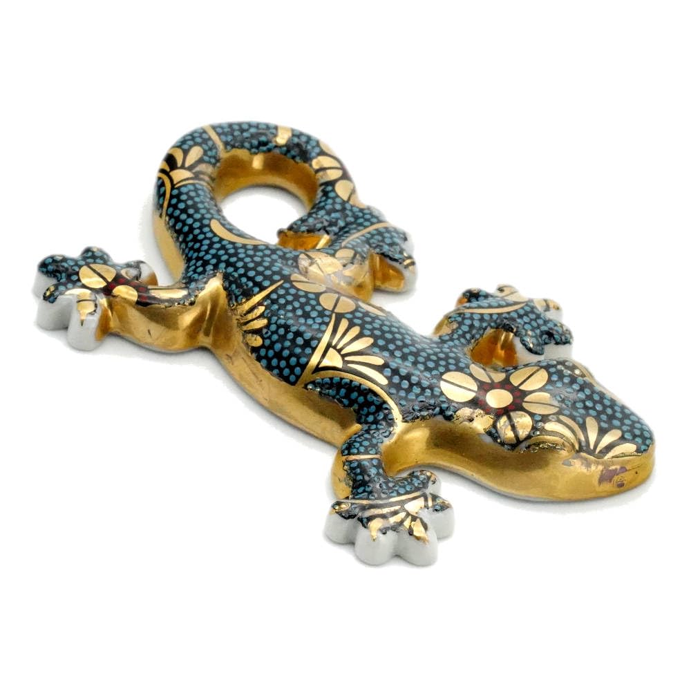 Amazon.co.jp: 九谷焼 ヤモリ しっぽ左巻き ‖ 家守 横8.5cm 幅5.5cm 高