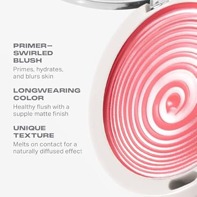 Morphe Huephoric Rush 3-in-1 Silk Cream Blush - Cream-to-Matte Buildable Blush for Cheeks - Primes, Hydrates & Blurs Skin for a Supple-Matte Finish - Intoxicated (0.28 Ounce)