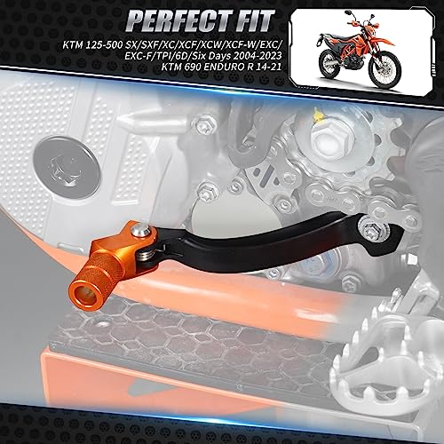 NICECNC Orange Gear Shift Lever Pedal Dirt/Street Bike Compatível com KTM 690 Enduro R 2014-2021 Hus