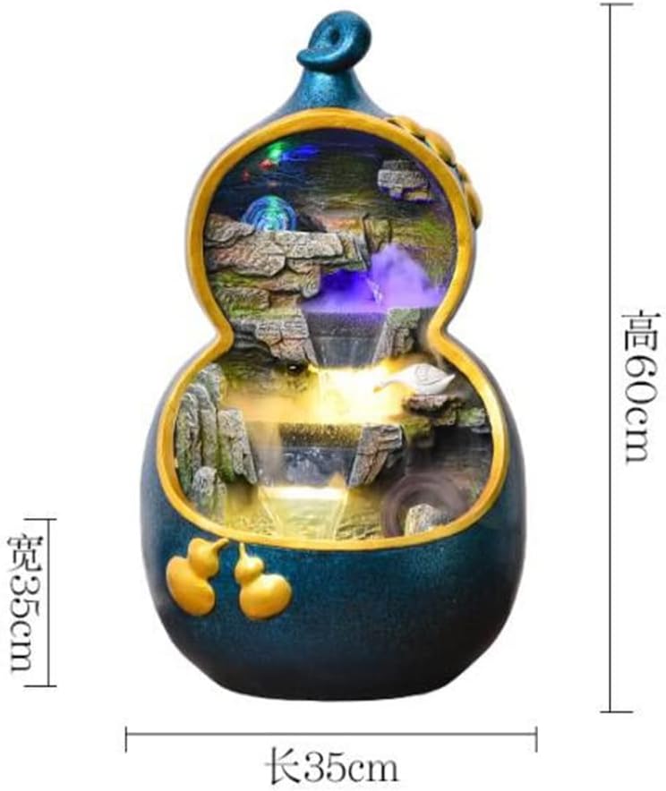 Chinese Gourd Flowing Water Decoration Living Room Office Desktop Decoration Office Living Room Decoration