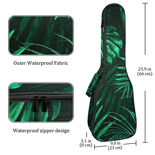 Housse pour ukulélé avec feuilles vertes de la jungle, rembourrage épais en éponge de 10 mm, sac de transport pour… - Les Beatles, Paul McCartney, John Lennon, RIngo Starr, George Harrison Housse pour ukulélé avec feuilles vertes de la jungle, rembourrage épais en éponge de 10 mm, sac de transport pour… – Image 5