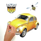 RoomMates Transformers trzmiel odklej i przyklejaj naklejki ścienne, żółty, niebieski, czarny