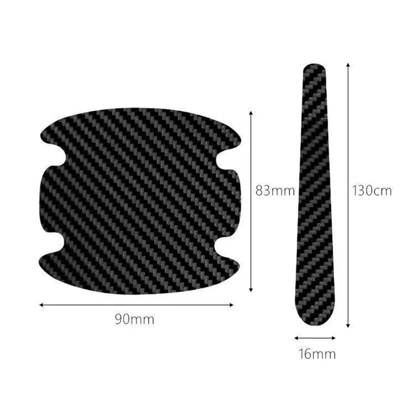Set Di 8 Protezioni Per Maniglie Auto ZSLFFF | Adesivi Rossi Per Mercedes ML W164 2006-2011 | Resina Epossidica Antigraffio