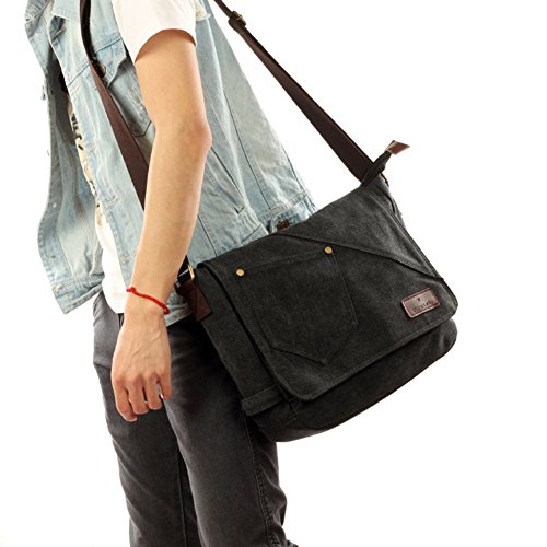 Sac de toile sacs homme rétro avec bandoulière diagonale unique vintage