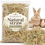 MAQIHAN Natural Straw for Small Animals Bedding - Dry Straw,Garden Straw,Animal Hay Bedding Nest Chaw Toy Bed,Sleeping,Chewing,Nesting and Toys for Rabbits,Bed Mat (5.92, Ounces)