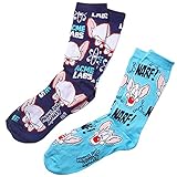 Pinky & the Brain Acme Labs/Narf! 2-pack Adult Crew Socks