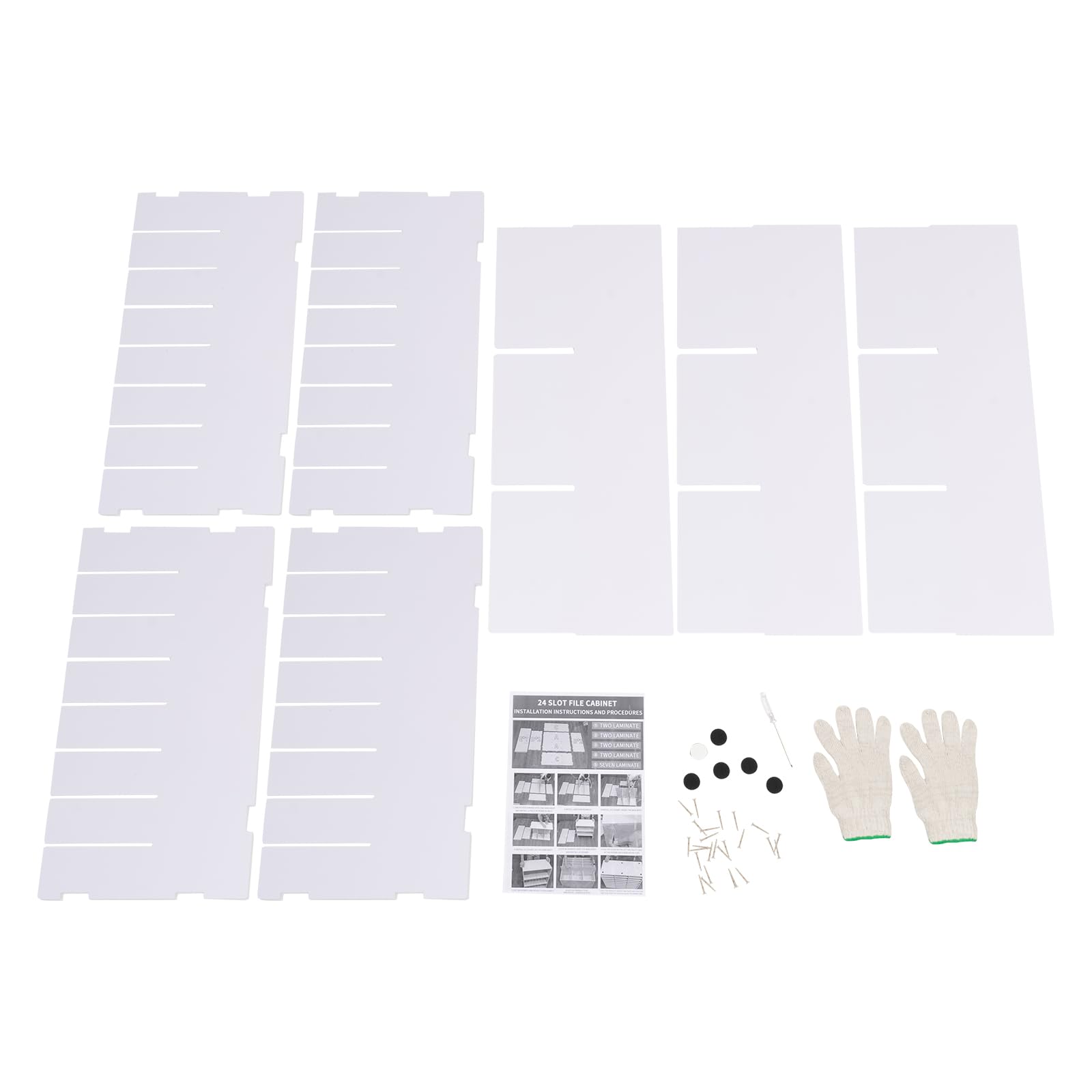 Organizer da scrivania a 24 scomparti, formato A4, per file, cartelle, lettere, carta, pannello in PVC