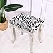 Talayituse Zebra Stripe Print Stool Covers Rectangular Counter Saddle Seat Cover for Hotel Washable Bar Stool Slipcover with Elastic Band for Family Gathering Potluck, 2 Pack