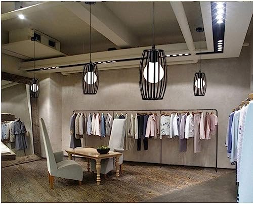 Lámpara industrial de techo para iluminar mesas largas y barras de cocina 2