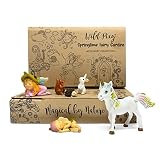 WILD PIXY Fairy Garden Set - Baby Miniature Fairy Garden Accessories Kit Springtime Collection with
