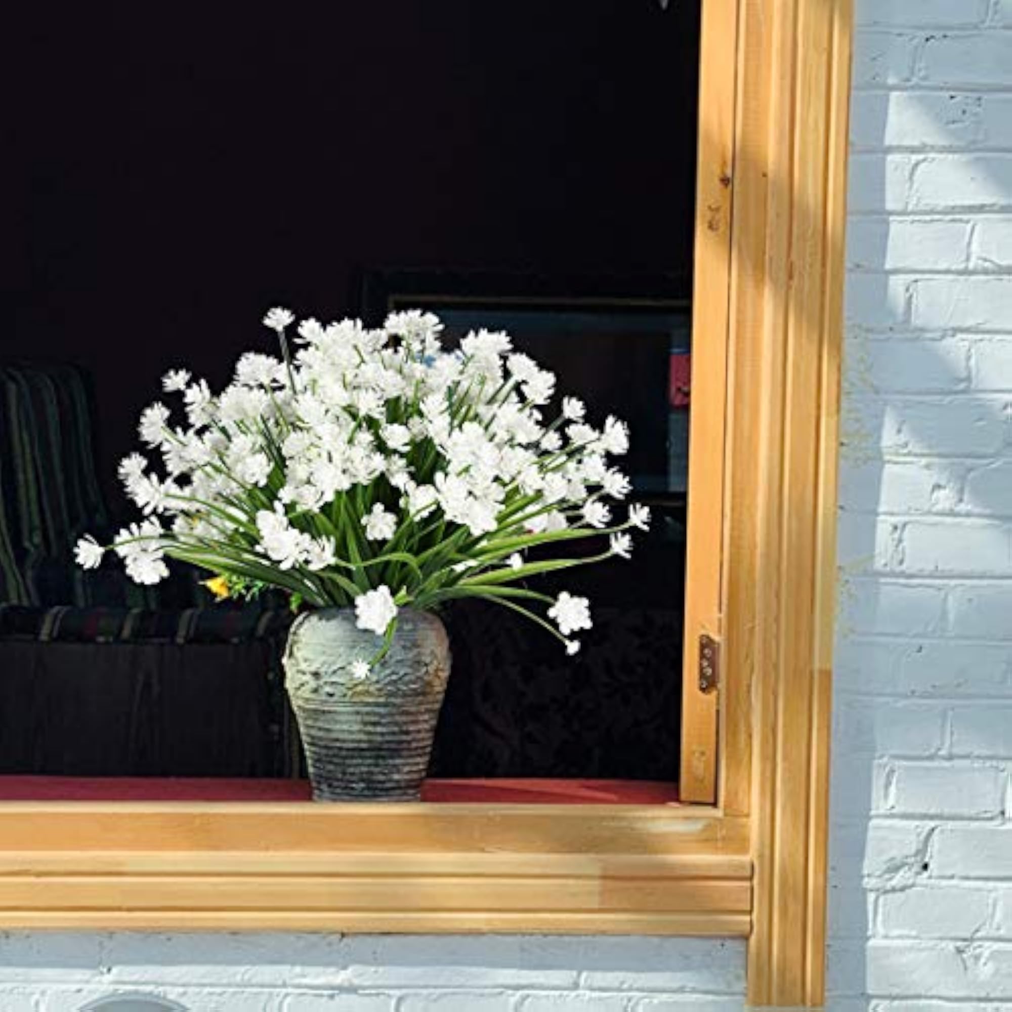 8 Bundles UV Resistant Artificial Greenery for Wedding & Home