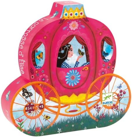 DJECO Elise’s Carriage Silhouette Jigsaw Puzzle, 1000 (DJ07254)